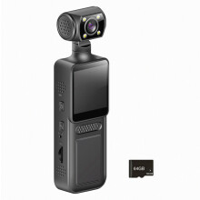 Portable 4K Body Camera With 180 Rotating Lens_Surprise Gift