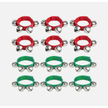 12-delige set met polsbandjes, belletjes, armbanden, rinkelbelletjes, muzikale enkelbelletjes, geschikt voor ritme-instrumenten voor kinderen, kerstc