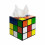 Plastic Magic Cube Tissue Box Cover, Holder Compatible Square Tissue Boxes With Magnetic Lock, Multi Color_Surprise Gift 1
