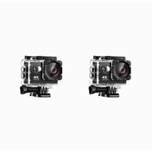 Ceamara Gluaiseachta 2X, Ceamara 4K HD, Wifi, Tumadóireacht, Ceamara Spóirt, DV, Ceamara Uiscedhíonach Faoi Uisce Lasmuigh_Bronntanas Iontas