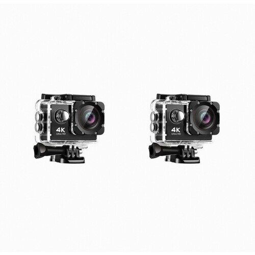 Κάμερα κίνησης 2X, κάμερα 4K HD, Wifi, καταδύσεις