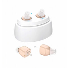 Appareil auditif rechargeable Cic avec réduction du bruit et étui de chargement - Cadeau surprise