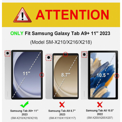 Λεπτή θήκη συμβατή με το Samsung Galaxy Tab A9Plu 1