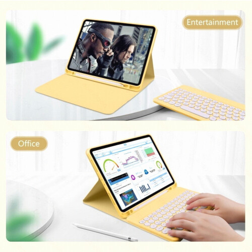 Retro Keyboard And Mouse Case Compatible Ipad 9.7 (6Th Generation)_Surprise Gift 1