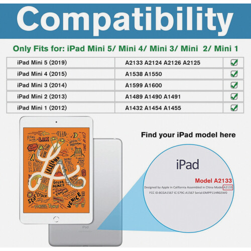 Θήκη τύπου βιβλίου συμβατή με iPad Mini 5ης γενιά 1