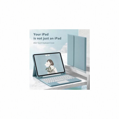 Round Touchscreen Keyboard Case Compatible Ipad 10.2 Inch (9Th Generation)_Surprise Gift 1