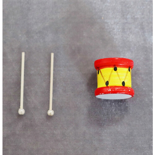 Robust Mini Drum Set With Decorative Drumsticks, Various Colors, Synthetic Material_Surprise Gift 2
