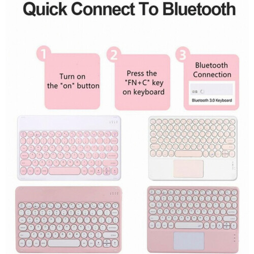 Slim Smart Keyboard Case Compatible Ipad Mini 5/4/3 7.9 Inch Black_Surprise Gift 2