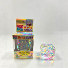 (7) Stress Relief Cube Squishy Maltose Ice TPR Sensory Toy for Anxiety Release Fidget Gift