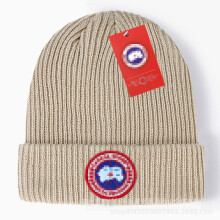 (blue, One Size) G.O.O.S.E Streetwear Knit Beanie Winter Warm Hat Embroidered Hip Hop Cap Sun Protection G-47