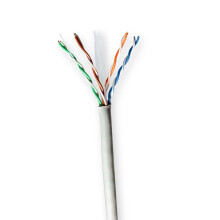 Síťový kabel Roll | CAT6 | Opraveno | U/UTP | CCA | 100,0 m | Vnitřní | Kulatý | PVC | Šedá | Dárková krabička