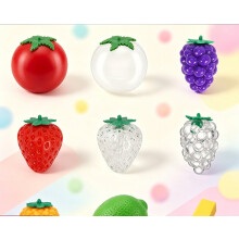 (Pineapple ball skin) TPR Strawberry Squishy Stress Ball Adult DIY Fidget Toy Fruit Decompression Ball Soft Elastic Novelty Gift Single Pack