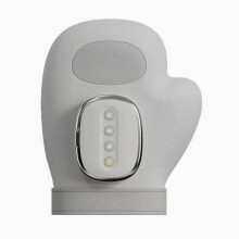 Wiederaufladbares, beheizbares Handmassagegerät mit Luftdruckmassage, Unisex, Weiß, ergonomisches Design, tragbar