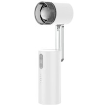 Draagbare opvouwbare ventilator met krachtige luchtstroom, oplaadbaar via USB, compacte reisventilator voor wandelen en noodg