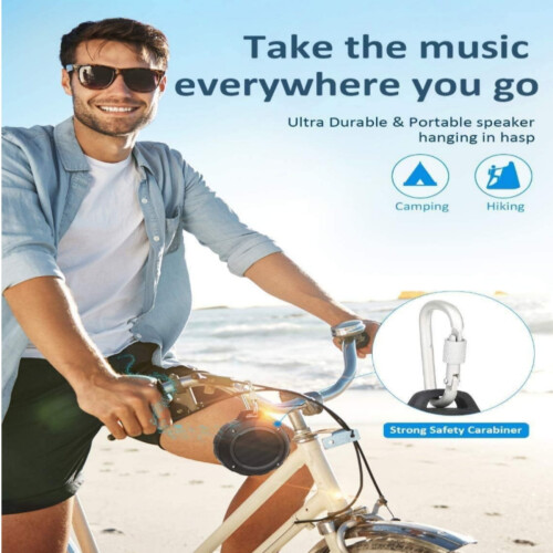 Αδιάβροχο ηχείο Bluetooth, φορητό ασύρματο μίνι ηχείο ντους με βαθιά μπάσα, 2