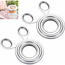2 Pack Stainless Steel Egg Opener, Time-Saving Egg Shell Cutter for Raw and Boiled Eggs, Durable Kitchen Tool