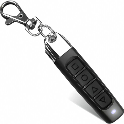 433.92 MHz Garage Door Remote Control with LED Indicator and Learning Button, Compact Replacement Remote