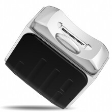 Elektrische nagelknipper met verlichting, draadloze nagelvijl met 3 snelheden, elektrische nageltrimmer voor kinderen en volwassenen, zwart