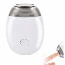 Elektrische nagelknipper met LED-verlichting, pijnloze teennageltrimmer voor dikke nagels, elektrische nagelvijl met 3 snelheden, wit