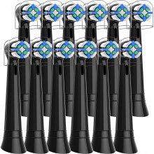 Packung mit 12 Ersatz-Zahnbürstenköpfen, kompatibel mit elektrischen Zahnbürsten iO 2, 3, 4, 5, 6, 7, 8, 9 und 10, Plaqueentfernungsbürste