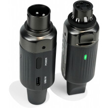Draadloze XLR-microfoonzender en -ontvanger, UHF-audiosysteem voor dynamische microfoons en PA-mixer.