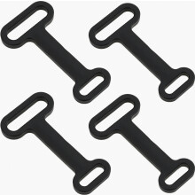 4er-Set Fensterlüftungshalterungen für Wohnwagen- und Wohnmobilfenster aus Kunststoff, schwarz, robust