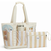 Bolsa de praia dobrável grande, bolsa de banho familiar tamanho XXL, capacidade de 35/50 litros, leve, espaçosa e durável para viagens e nat