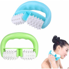2er-Pack Massagerollen mit D-förmigem Griff, Anti-Cellulite-Körpermassagegerät für glatte Haut, Muskelentspannung und Straffung