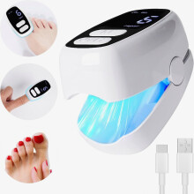 Verbeterd laserapparaat voor nagelschimmel voor reiniging en verzorging, snelle intensieve koudlasertherapie, oplaadbaar, 3 timerinstellinge