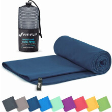 Toalha de microfibra, compacta, para esportes e viagens, de secagem rápida, leve e grande, ideal para banho, academia, sauna e outras ativid