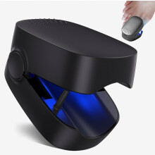 Aparelho portátil para cuidados com as unhas com USB-C, luz azul de 460 nm para unhas das mãos e dos pés, fácil de usar em casa, preto.