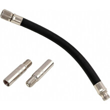 Conjunto de 3 Extensões de Válvula com Mangueira Adaptadora, Acessórios Flexíveis para Inflar Pneus de Scooter, Adaptador de Válvula, Mangue