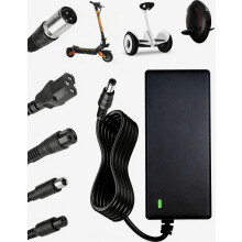 42V 2A AC Power Supply Charger for Electric Scooter, 36V Bicycle and Hoverboard Battery Charging Cable, 6-Port Multi Plu
