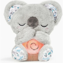 Koala Plush Toy with Calming Function, 10 Lullabies, Lights and Rhythmic Breathing, Soft Baby Toy for Newborns