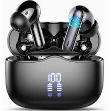 Wireless Earbuds Bluetooth 5.3 In-Ear Headphones with HiFi Stereo Deep Bass, 4 ENC Noise Cancelling Mics, 36H Playtime,