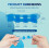 Silicone Gel Toe Separators, 2 Pairs, Five-Hole Design for Comfortable Toe Alignment, Overlapping Toe Protection, Blue 2