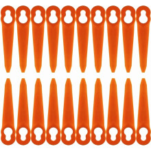 Balenie 100 náhradných plastových nožov kompatibilných s vyžínačmi PolyCut 2-2 a PolyCut 3-2, príslušenstvo pre batérie