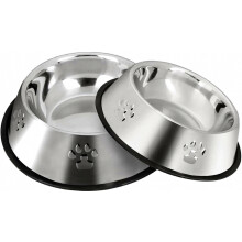 Set mit 2 Edelstahl-Hundenäpfen, rutschfeste Futter- und Wassernäpfe für kleine, mittlere und große Hunde, langlebig und einfach zu handhabe