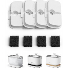 Vervangingsfilter voor drinkfontein voor katten, meerlaagse actieve koolstoffiltratie, set filters voor Clea