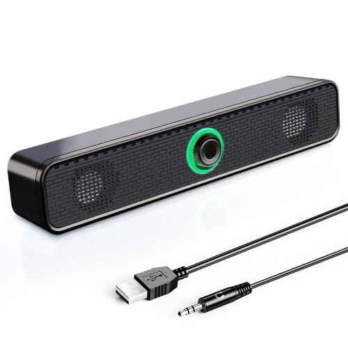 Portable Bluetooth USB Wired Sound Bar Computer Speakers For PC Laptop Gaming 1