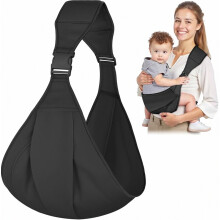 Porte-bébé latéral ergonomique et réglable pour bébés de 0 à 36 mois et enfants jusqu'à 25 kg, pour un portage confortable.