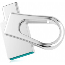 Clé USB C Mini 2-en-1 64 Go, étanche, en métal, compatible iPhone 15, smartphones Android et Windows.