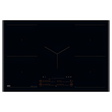 AEG SK85IM0XFB - Black 80cm Induction Hob - Double Bridge - 5 Zones