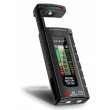 Testeur de piles numérique avec écran LCD, testeur universel pour piles AAA, AA, C, D, 9 V et 1,5 V, mesure précise de la tension d'alimenta