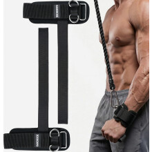 Sangles de levage extra longues et rembourrées avec support de poignet, en nylon et cuir de vachette, pour soulevés de terre, tractions, mus