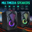 USB 3.5mm Wired Stereo Compact Mini RGB Laptop Pc Gaming Speakers UK 1