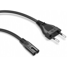 2M Power Cable for PS5, PS4, Xbox and TV Durable Black Replacement Cord