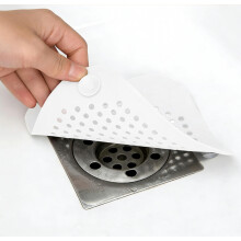 Lot de 3 tapis de vidange en silicone blanc, réutilisables, pour la cuisine, la salle de bain et la douche.