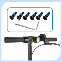 Kit de 6 vis de rechange pour trottinette électrique M365 Pro2, 1S, Mi3, Ninebot Max G30 et E, avec tournevis inclus.