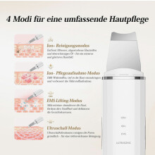 Nettoyeur de peau ultrasonique, nettoyant pour les pores et exfoliant facial pour un nettoyage en profondeur, l'élimination de l'acné et les